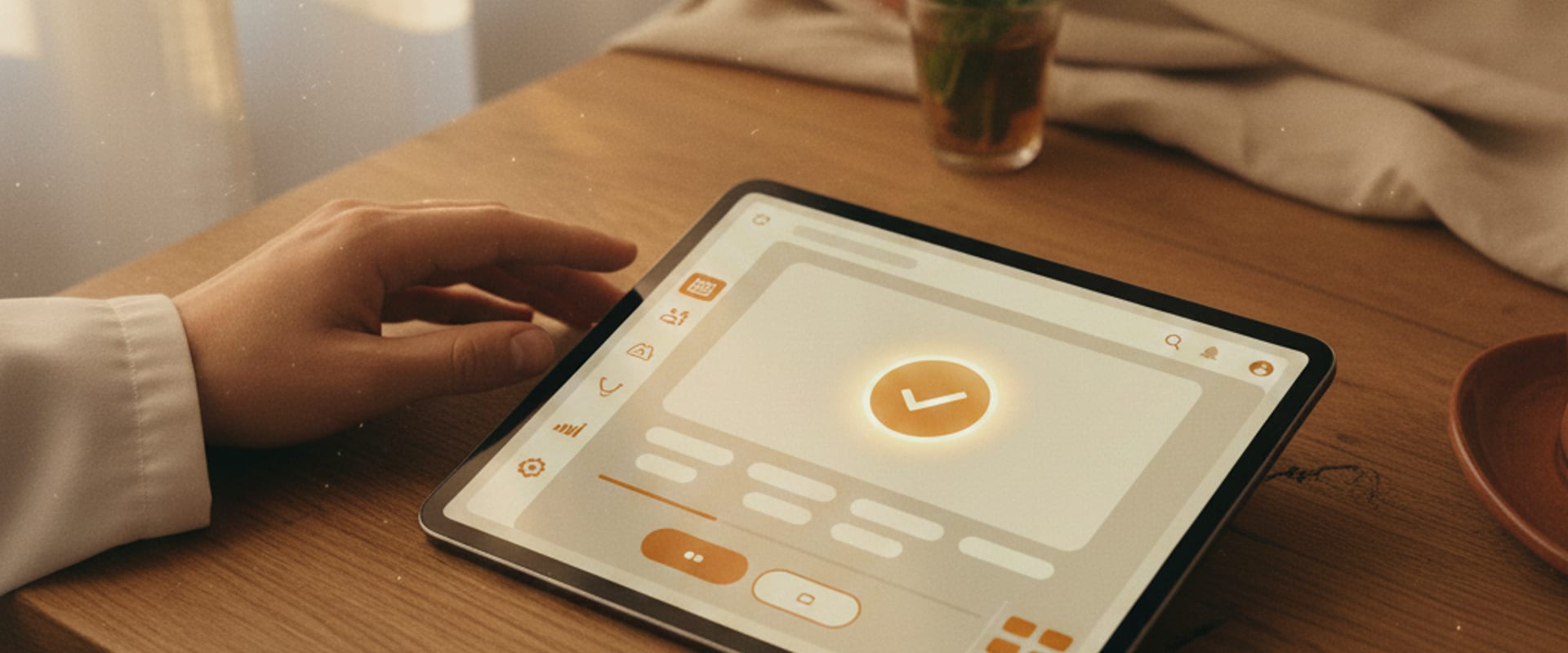 Interface DulfiTech sur tablette